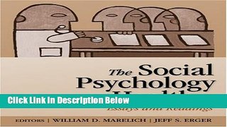 [Fresh] The Social Psychology of Health: Essays and Readings New Books
