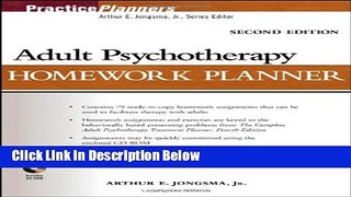 [Best Seller] Adult Psychotherapy Homework Planner New Reads