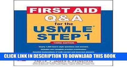 [PDF] First Aid Q A for the USMLE Step 1, Third Edition Full Online