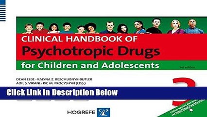 [Reads] Clinical Handbook of Psychotropic Drugs for Children and Adolescents Online Books