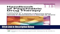 [Get] Handbook of Psychiatric Drug Therapy (Lippincott Williams   Wilkins Handbook Series) Online