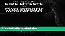 [Get] Managing the Side Effects of Psychotropic Medications Online New