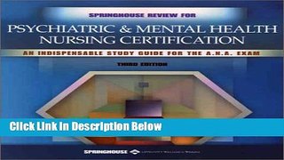[Fresh] Springhouse Review for Psychiatric and Mental Health Nursing Certification New Books