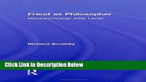 [Best] Freud as Philosopher: Metapsychology After Lacan Free Books