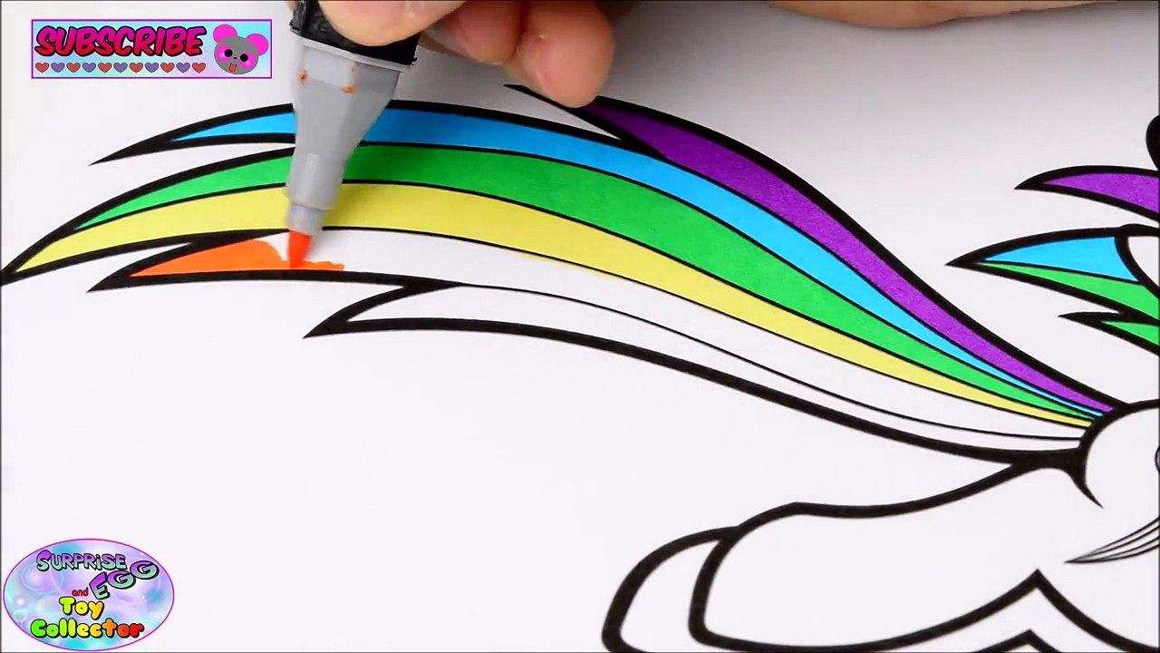 My Little Pony Coloring Book MLP Rainbow Dash Episode Surprise Egg and Toy Collector SETC