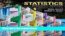 [Get] Statistics for the Behavioral Sciences (PSY 200 (300) Quantitative Methods in Psychology)