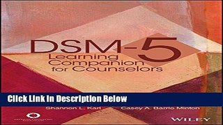 [Get] DSM-5 Learning Companion for Counselors Free New