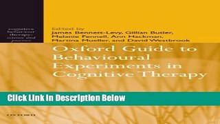 [Reads] Oxford Guide to Behavioural Experiments in Cognitive Therapy (Cognitive Behaviour Therapy: