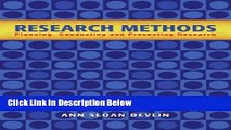 [Get] Research Methods: Planning, Conducting, and Presenting Research Free New