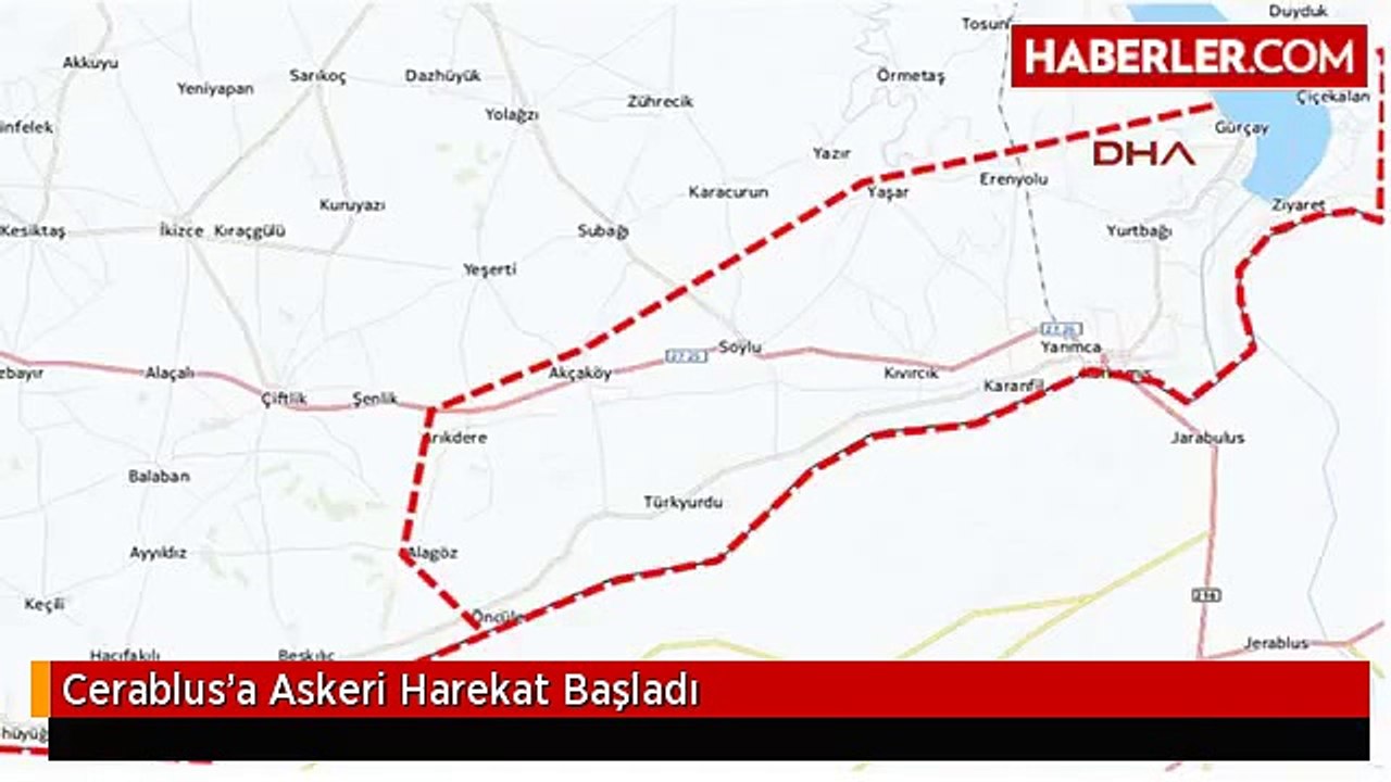 Cerablus'a Askeri Harekat Başladı
