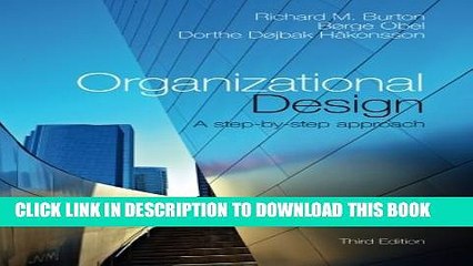 [PDF] Organizational Design: A Step-by-Step Approach Popular Online