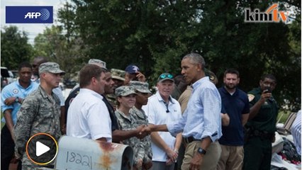 Selepas dikritik, Obama lawat Louisiana teruk dilanda banjir