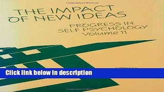 [Get] Progress in Self Psychology, V. 11: The Impact of New Ideas Online New