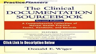 [Get] The Clinical Documentation Sourcebook: A Comprehensive Collection of Mental Health Practice