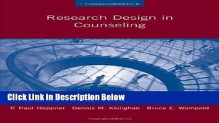 [Get] Research Design in Counseling (Research, Statistics,   Program Evaluation) Free New