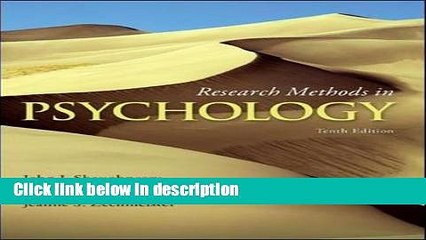 [Get] Research Methods in Psychology Free New