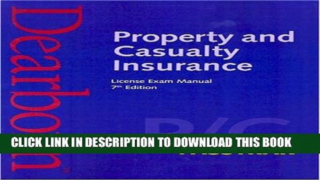 [PDF] Property and Casualty Insurance License Exam Manual, 7th Edition Popular Online