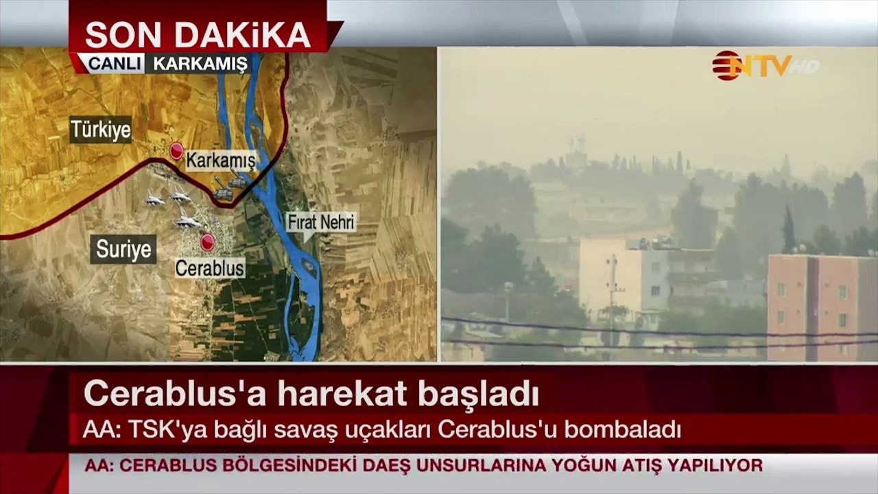 Cerablus'tan Dumanlar Yükseliyor