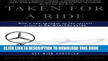[PDF] Taken for a Ride: How Daimler-Benz Drove Off With Chrysler Popular Colection