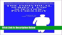 [Reads] The Individual Subject and Scientific Psychology (Perspectives on Individual Differences)