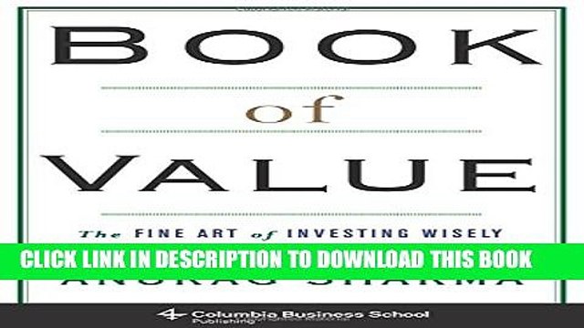 [PDF] Book of Value: The Fine Art of Investing Wisely (Columbia Business School Publishing)