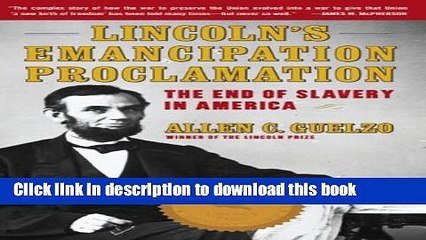 Read Lincoln s Emancipation Proclamation: The End of Slavery in America  PDF Free