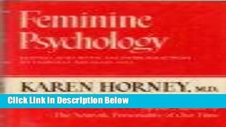 [Reads] Feminine Psychology Online Ebook