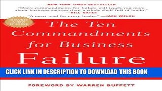 Collection Book The Ten Commandments for Business Failure