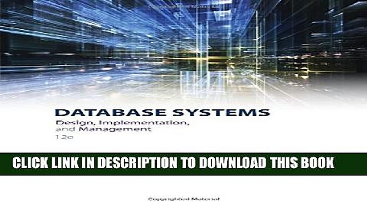 [PDF] Database Systems: Design, Implementation,   Management Full Colection