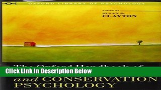 [Best] The Oxford Handbook of Environmental and Conservation Psychology (Oxford Library of