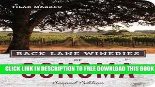 Collection Book Back Lane Wineries of Sonoma, Second Edition