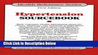 [Fresh] Hypertension Sourcebook: Basic Consumer Health Information About the Causes, Diagnosis,