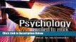 [Get] Psychology Applied to Work: An Introduction to Industrial and Organizational Psychology