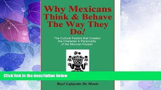 Big Deals  WHY MEXICANS THINK   BEHAVE THE WAY THEY DO! - Cultural Factors that Created the