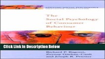 [Best] The Social Psychology of Consumer Behaviour (Applying Social Psychology) Online Ebook