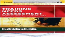 [Get] Training Needs Assessment: Methods, Tools, and Techniques Online New