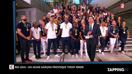JO 2016 : Teddy Riner se fait provoquer par un jeune garçon dans le JT de France 2 (Vidéo)