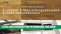 New Book Land Development Calculations: Interactive Tools and Techniques for Site Planning,