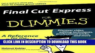 Collection Book Final Cut Express For Dummies
