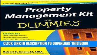 New Book Property Management Kit For Dummies