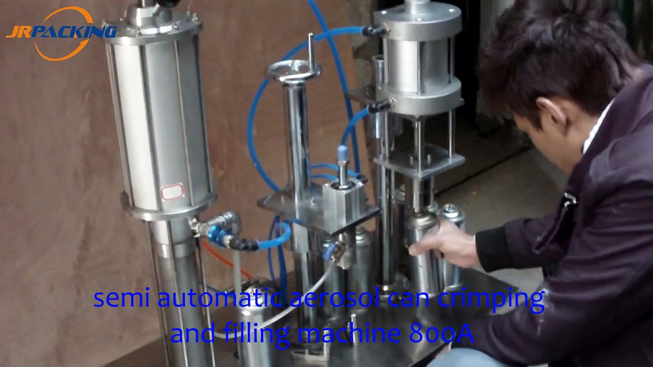 Semi-Automatic Aerosol Can Crimping and Filling Machine 800A for Aerosol Manufacturers