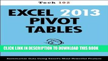 [PDF] Excel 2013 Pivot Tables (Tech 102) Full Online