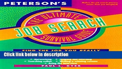 [Get] Ultimate Job Search Survival Guide (Peterson s Ultimate Guides) Online New