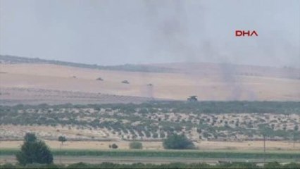 Gaziantep - Askeri Kaynaklar Tank Birliklerimiz Suriye Sınırından İçeri Girdiler-1