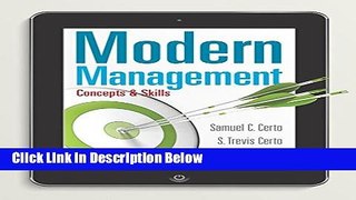 [Best] Modern Management: Concepts and Skills (14th Edition) Online Ebook