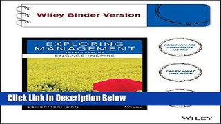 [Reads] Exploring Management, Binder Ready Version Online Ebook