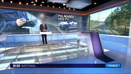 Sécurité routière, le palmarès des procès-verbaux en France - france3