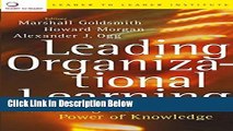[Best] Leading Organizational Learning: Harnessing the Power of Knowledge Free Books