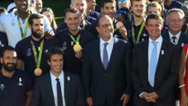 JO 2016: les médaillés français reçus par François Hollande