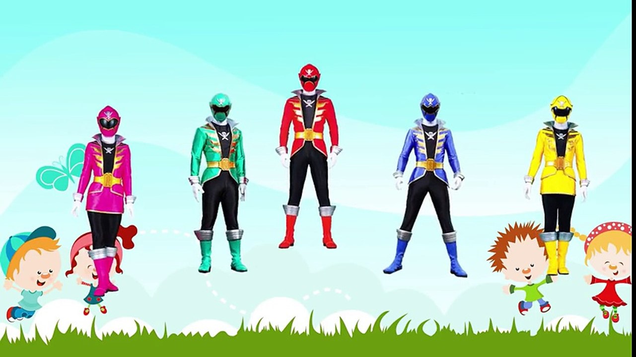 Power Rangers Super Megaforce English - Finger Family Nursery Rhymes - Song for Children